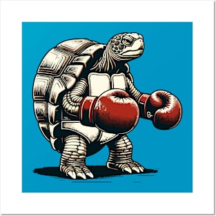 Turtle boxing Posters and Art